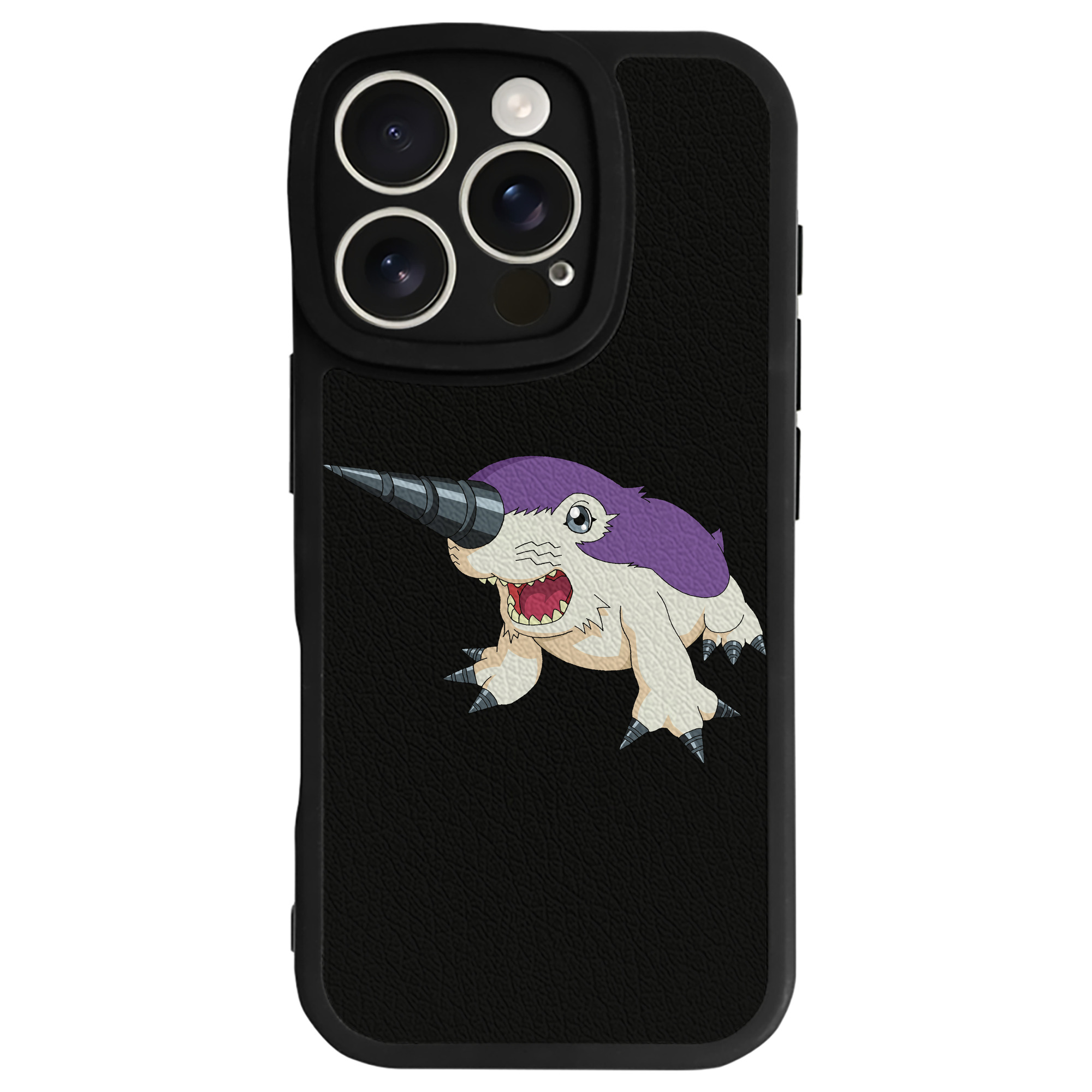 （画像用） Digimon デジタルモンスター/デジモン 【iPhone 16シリーズ対応】シリコンスマホケース（レザー調） 材質：シリコン